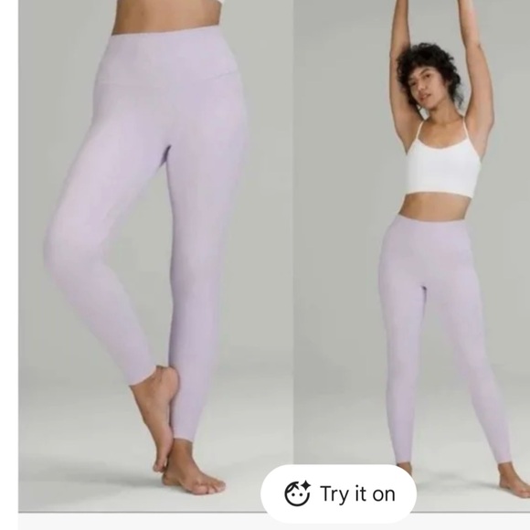 Lululemon Athletica Light Purple Leggings Align - Picture 1 of 5